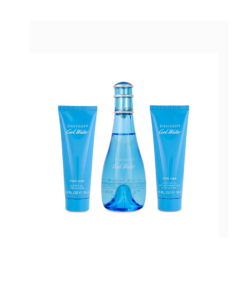 Cool Water Gift Set: Eau de Toilette with Shower Gel and Lotion For Ladies