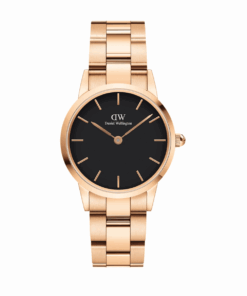 Iconic Link Quartz Black Dial Unisex Watch DW00100344