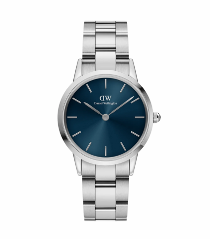 Iconic Link Quartz Blue Dial Ladies Watch DW00100459